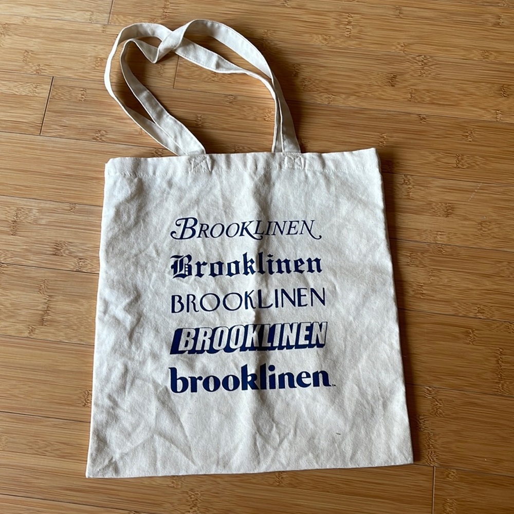 Brooklyn Brooklinen Canvas Tote Bag New York NYC Reusable Bags